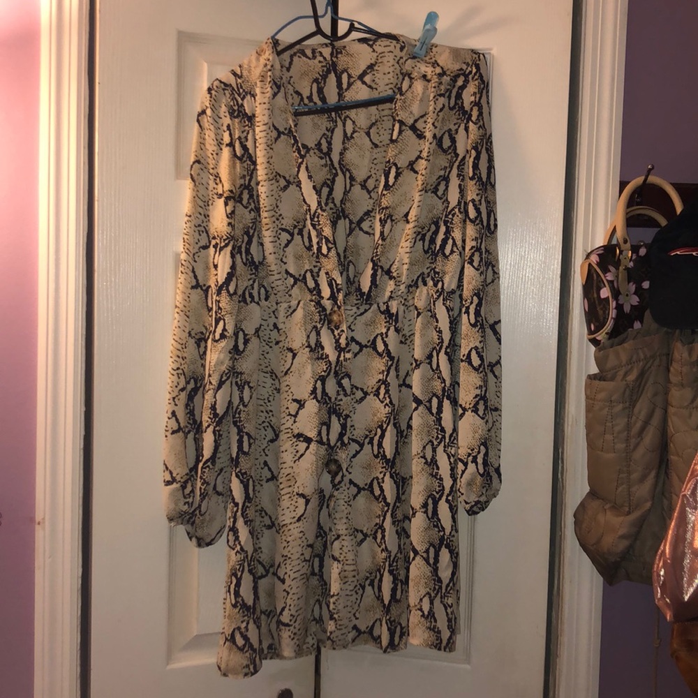 Snake skin dress
